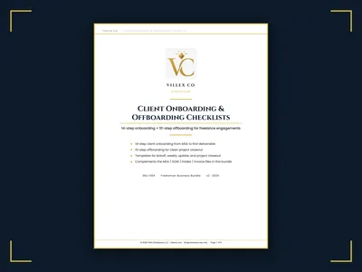 Freelancer Business Templates Kit