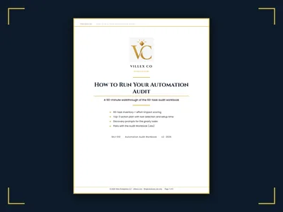 Automation Audit Workbook